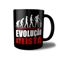 Caneca Evolução Ateísta - Presente Criativo para Ateu