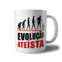 Caneca Evolução Ateísta - Presente Criativo para Ateu