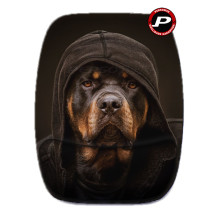 Mouse Pad Rottweiler de Touca Cachorro Criativo Dog Cão Ergonômico