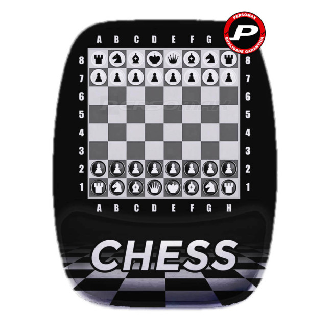 Mousepad Chess Tabuleiro Xadrez Enxadrista Online Ergonômico