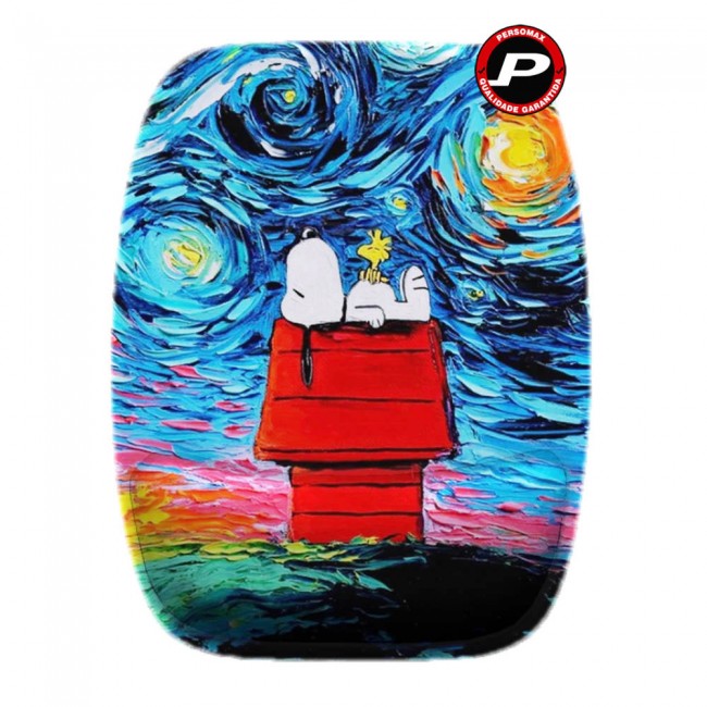 Mouse Pad Snoopy Noite Estrelada Ergonômico com Apoio de Pulso