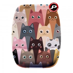 Mouse Pad Gatos Coloridos Gatinhos Cats Ergonômico com Apoio