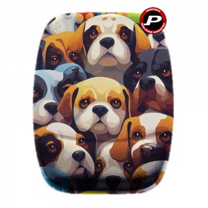 Mouse Pad Ergonômico Cachorros Cães Fofos Dogs Coloridos