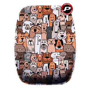 Mouse Pad Ergonômico Animais Juntos Misturados e Coloridos