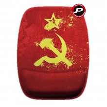 Mouse Pad Comunismo Ergonômico Luta Comunista Martelo e Foice