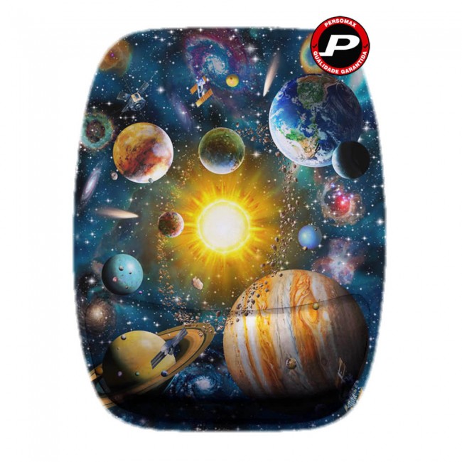 Mouse Pad Sistema Solar Sol Planetas Espaço Estrelas do Universo