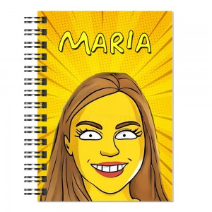 Agenda Personalizada Caricatura Digital Cartoon Você Amarelo