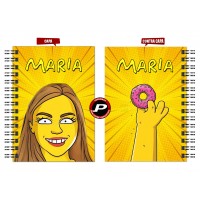 Agenda Personalizada Caricatura Digital Cartoon Você Amarelo