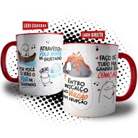 Caneca Por Você Eu Bebo o Mar de Canudinho - Presente Criativo Dia dos Namorados