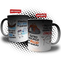 Caneca Por Você Eu Bebo o Mar de Canudinho - Presente Criativo Dia dos Namorados