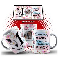 Caneca Mãe Personalizada com Foto - Se Escreve Mãe Mas Se Pronuncia Amor