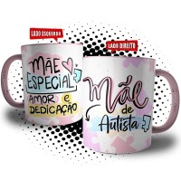 Caneca Mãe de Autista Presente Mãe Especial Amor e Dedicação