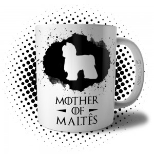 Caneca Mother Of Maltês Presente Mãe de Cachorro Pet