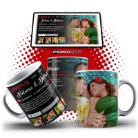 Caneca Loveflix com sua História de Amor - Presente Especial para o Dia dos Namorados