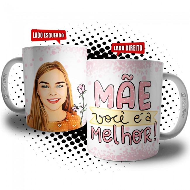 Caneca Caricatura Mãe Você é a Melhor