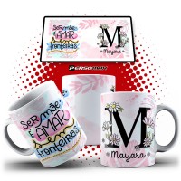 Caneca Ser Mãe é Amar Sem Fronteiras Personalizada com Nome