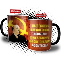 Caneca Lenin Revolução Russa Bolchevique Comunista Marxista