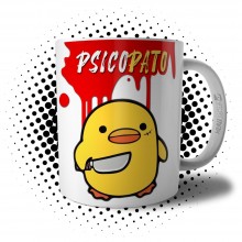 Caneca Psico Pato Divertida Presente Criativo Engraçado