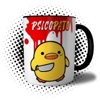 Caneca Psico Pato Divertida Presente Criativo Engraçado