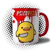 Caneca Psico Pato Divertida Presente Criativo Engraçado