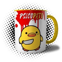 Caneca Psico Pato Divertida Presente Criativo Engraçado