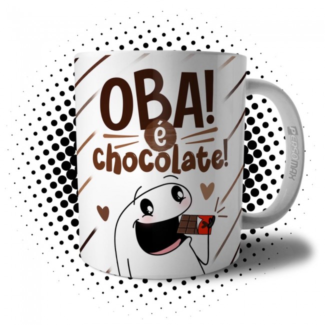 Caneca Flork de Páscoa - Oba é Chocolate