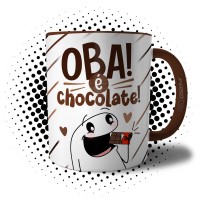 Caneca Flork de Páscoa - Oba é Chocolate