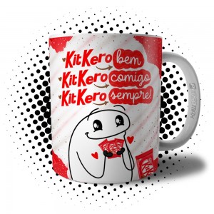 Caneca Kit Kero Bem Comigo e Sempre Presente Flork de Páscoa