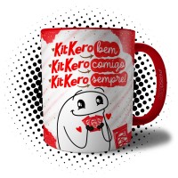 Caneca Kit Kero Bem Comigo e Sempre Presente Flork de Páscoa