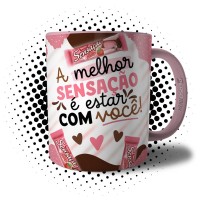 Caneca Dia dos Namorados A Melhor Sensação é Estar com Você