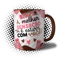 Caneca Dia dos Namorados A Melhor Sensação é Estar com Você