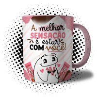 Caneca Flork Dia dos Namorados A Melhor Sensação é Estar com Você