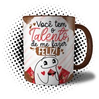 Caneca Flork de Páscoa Você Tem o Talento de me Fazer Feliz