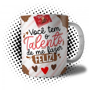 Caneca de Páscoa Você Tem o Talento de me Fazer Feliz