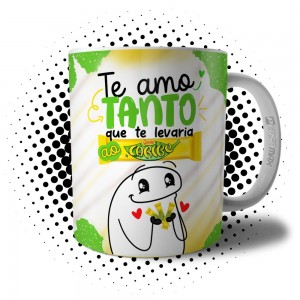 Caneca Flork Páscoa Te Amo Tanto Que Te Levaria ao Caribe