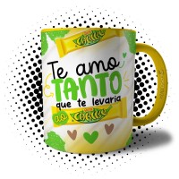 Caneca de Páscoa Te Amo Tanto Que Te Levaria ao Caribe