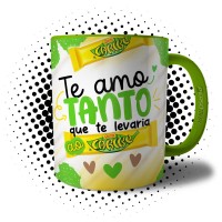 Caneca de Páscoa Te Amo Tanto Que Te Levaria ao Caribe