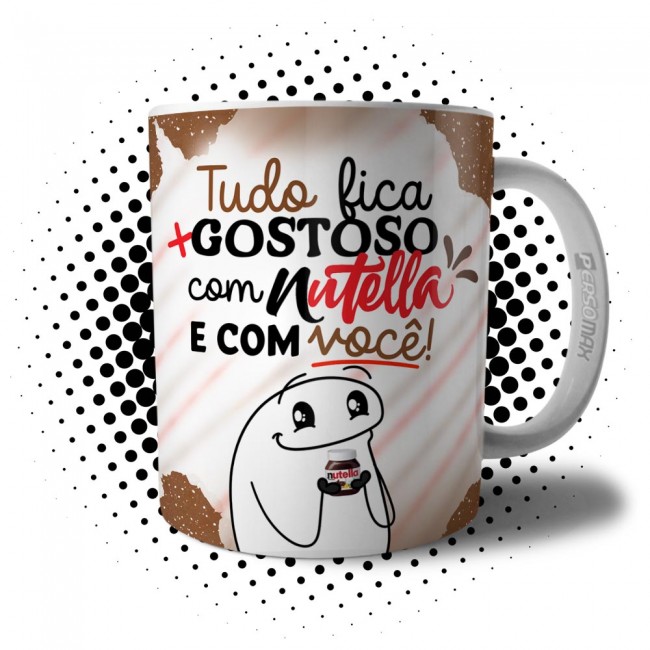 Caneca Flork Dia dos Namorados - Tudo Fica Mais Gostoso com Chocolate e Você