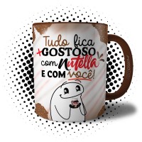 Caneca Flork Dia dos Namorados - Tudo Fica Mais Gostoso com Chocolate e Você