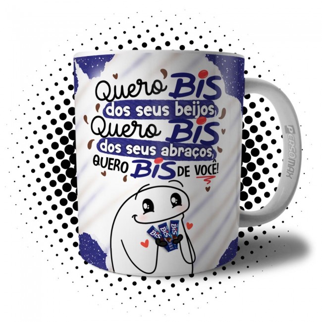 Caneca Pascoa Personalizada Nome Namorado Quero Bis De Você