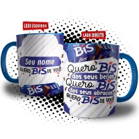 Caneca Personalizada Dia dos Namorados Páscoa Chocolate Quero Bis de Você