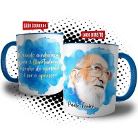 Caneca Paulo Freire Educação Libertadora Opressor e Oprimido