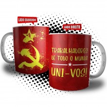 Caneca Comunismo Trabalhadores Uni-vos Revolução Comunista