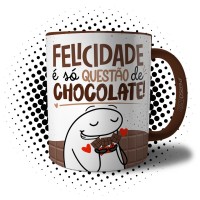 Caneca Presente de Pascoa - Felicidade é Só Questão de Chocolate