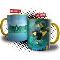 Caneca Oxóssi - Coleção Orixás Umbanda e Candomblé