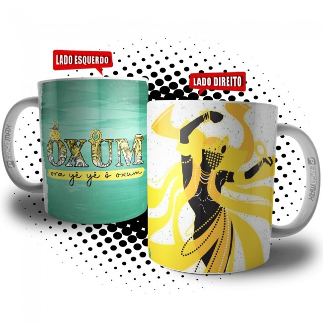 Caneca Oxum - Coleção Orixás Umbanda e Candomblé