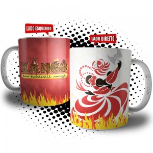 Caneca Xangô - Coleção Orixás Umbanda e Candomblé