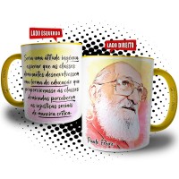 Caneca Frase Paulo Freire Frase Ingenuidade da Classe Dominada