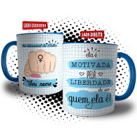 Caneca Dia da Mulher Personalizada com Nome