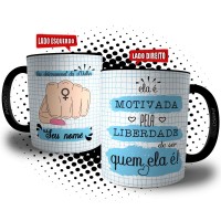 Caneca Dia da Mulher Personalizada com Nome